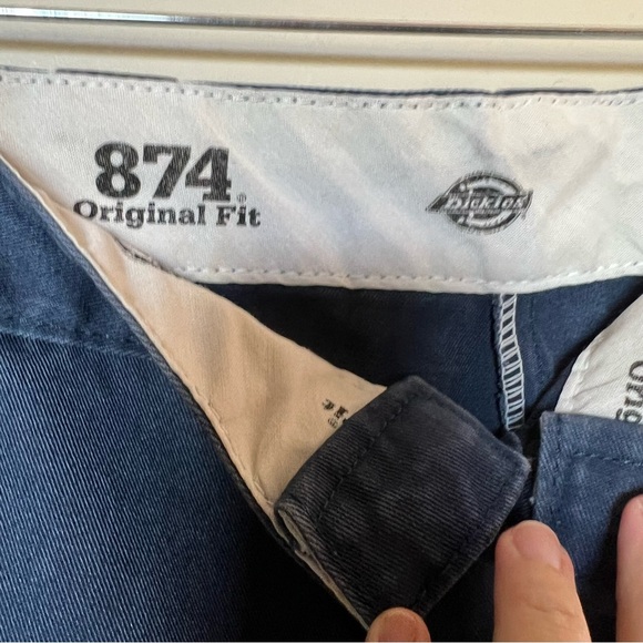 Dickies Men's Dark Blue Chinos - Picture 5 of 8